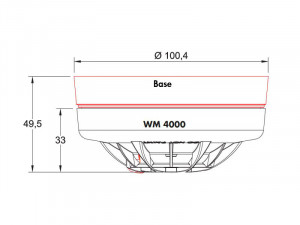 Heat detector WM 4000 - dimensions
