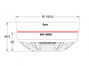 Smoke detector RM 4000 - dimensions