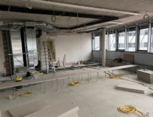 Headquarters construction project Neusäß – January to March, 1st floor