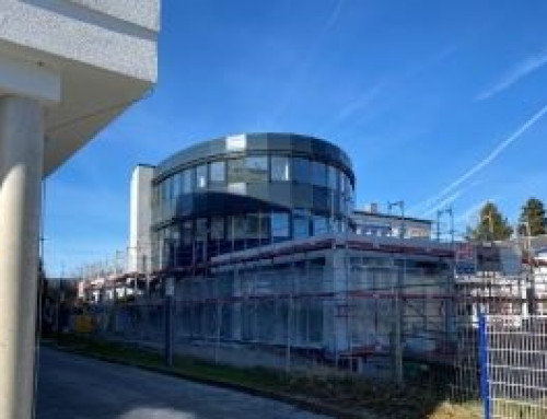 Headquarters construction project Neusäß – January to March, outside